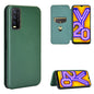 Carbon Fiber Texture Magnetic Horizontal Flip TPU + PC + PU Leather Case with Card Slot, For OPPO Realme V3, For Samsung Galaxy A42 5G, For Vivo Y20 / Y20i (Indian), For Xiaomi Poco X3 NFC, For Xiaomi Redmi K30 Ultra