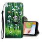 Coloured Drawing Pattern Horizontal Flip PU Leather Case with Holder & Card Slots & Wallet & Lanyard