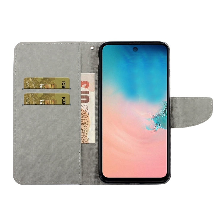 Coloured Drawing Pattern Horizontal Flip PU Leather Case with Holder & Card Slots & Wallet & Lanyard