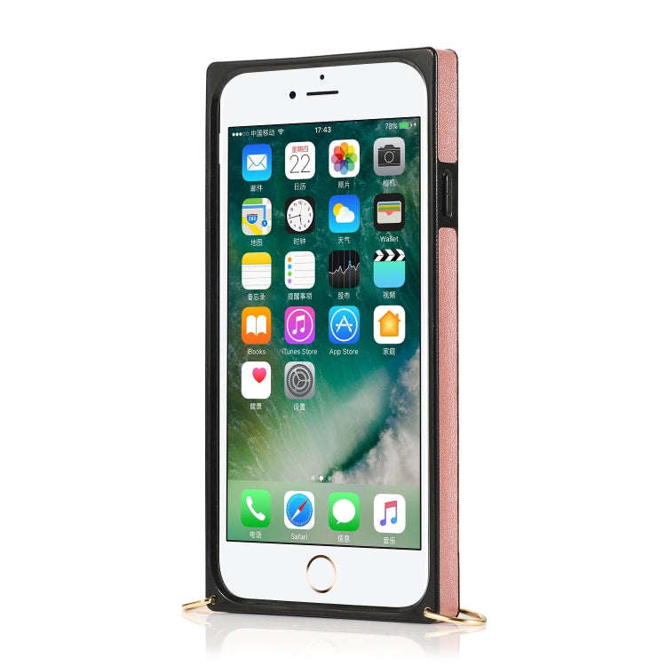 Wrist Strap PU+TPU Shockproof Protective Case with Crossbody Lanyard & Holder & Card Slot, For iPhone 6, For iPhone 7 / 8 / SE 2020, For iPhone 6 Plus, For iPhone 8 Plus / 7 Plus, For iPhone XS / X, For iPhone XR, For iPhone XS Max, For iPhone 11������...