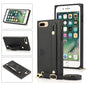 Wrist Strap PU+TPU Shockproof Protective Case with Crossbody Lanyard & Holder & Card Slot, For iPhone 6, For iPhone 7 / 8 / SE 2020, For iPhone 6 Plus, For iPhone 8 Plus / 7 Plus, For iPhone XS / X, For iPhone XR, For iPhone XS Max, For iPhone 11������...