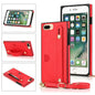 Wrist Strap PU+TPU Shockproof Protective Case with Crossbody Lanyard & Holder & Card Slot, For iPhone 6, For iPhone 7 / 8 / SE 2020, For iPhone 6 Plus, For iPhone 8 Plus / 7 Plus, For iPhone XS / X, For iPhone XR, For iPhone XS Max, For iPhone 11������...