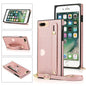 Wrist Strap PU+TPU Shockproof Protective Case with Crossbody Lanyard & Holder & Card Slot, For iPhone 6, For iPhone 7 / 8 / SE 2020, For iPhone 6 Plus, For iPhone 8 Plus / 7 Plus, For iPhone XS / X, For iPhone XR, For iPhone XS Max, For iPhone 11������...