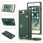 Wrist Strap PU+TPU Shockproof Protective Case with Crossbody Lanyard & Holder & Card Slot, For iPhone 6, For iPhone 7 / 8 / SE 2020, For iPhone 6 Plus, For iPhone 8 Plus / 7 Plus, For iPhone XS / X, For iPhone XR, For iPhone XS Max, For iPhone 11������...