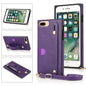 Wrist Strap PU+TPU Shockproof Protective Case with Crossbody Lanyard & Holder & Card Slot, For iPhone 6, For iPhone 7 / 8 / SE 2020, For iPhone 6 Plus, For iPhone 8 Plus / 7 Plus, For iPhone XS / X, For iPhone XR, For iPhone XS Max, For iPhone 11������...