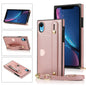 Wrist Strap PU+TPU Shockproof Protective Case with Crossbody Lanyard & Holder & Card Slot, For iPhone 6, For iPhone 7 / 8 / SE 2020, For iPhone 6 Plus, For iPhone 8 Plus / 7 Plus, For iPhone XS / X, For iPhone XR, For iPhone XS Max, For iPhone 11������...