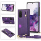 Wrist Strap PU+TPU Shockproof Protective Case with Crossbody Lanyard & Holder & Card Slot, For Samsung Galaxy S20, For Samsung Galaxy S20 Plus, For Samsung Galaxy S20 Ultra