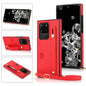 Wrist Strap PU+TPU Shockproof Protective Case with Crossbody Lanyard & Holder & Card Slot, For Samsung Galaxy S20, For Samsung Galaxy S20 Plus, For Samsung Galaxy S20 Ultra