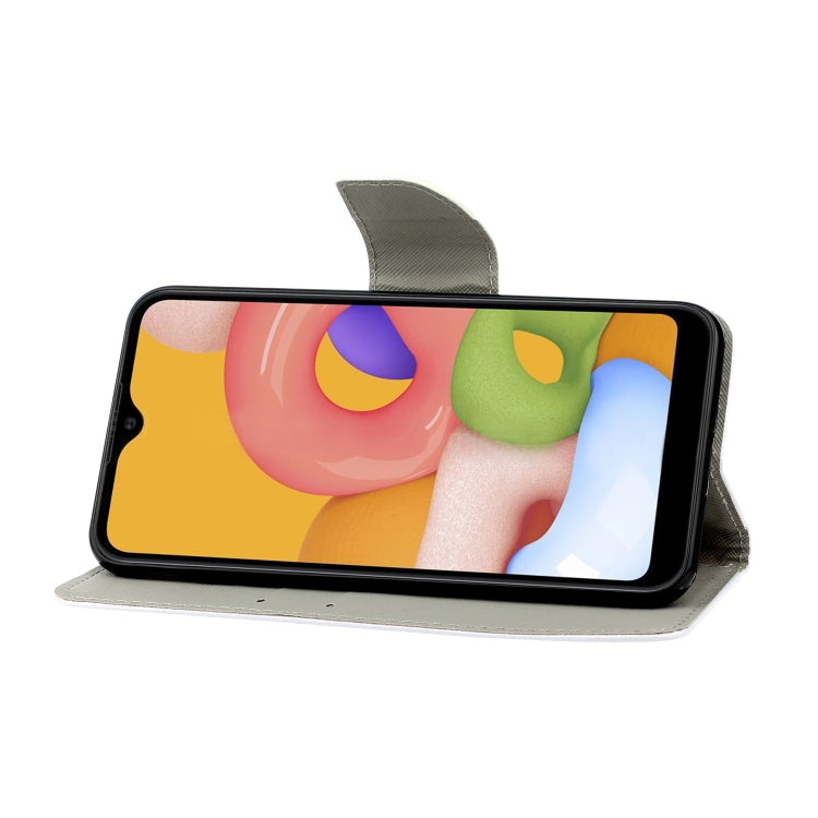 Coloured Drawing Pattern Horizontal Flip PU Leather Case with Holder & Card Slots & Wallet & Lanyard