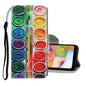 Coloured Drawing Pattern Horizontal Flip PU Leather Case with Holder & Card Slots & Wallet & Lanyard