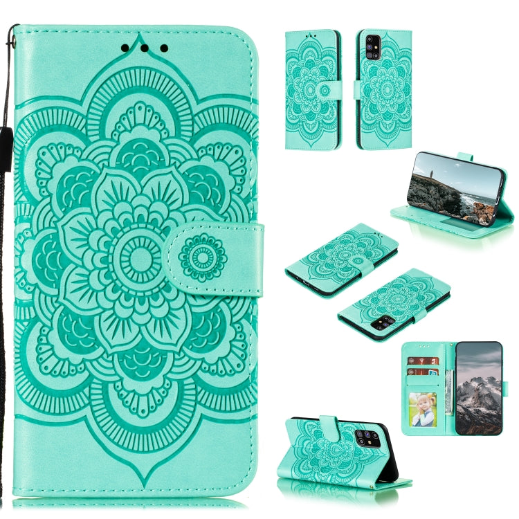 Mandala Embossing Pattern Horizontal Flip PU Leather Case with Holder & Card Slots & Walle & Lanyard, For Samsung Galaxy A01 Core, For Xiaomi Mi Note10 Lite, For Samsung Galaxy M31s