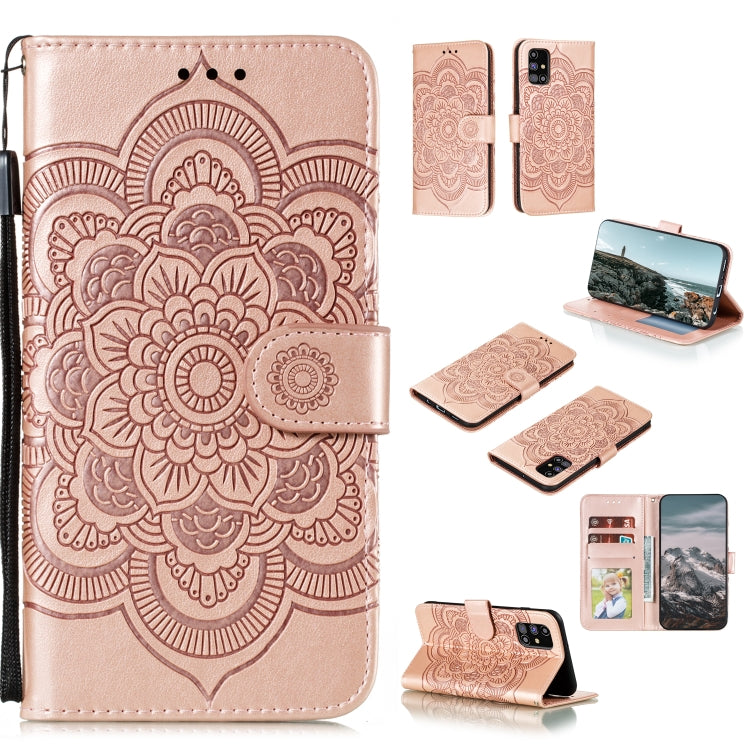 Mandala Embossing Pattern Horizontal Flip PU Leather Case with Holder & Card Slots & Walle & Lanyard, For Samsung Galaxy A01 Core, For Xiaomi Mi Note10 Lite, For Samsung Galaxy M31s