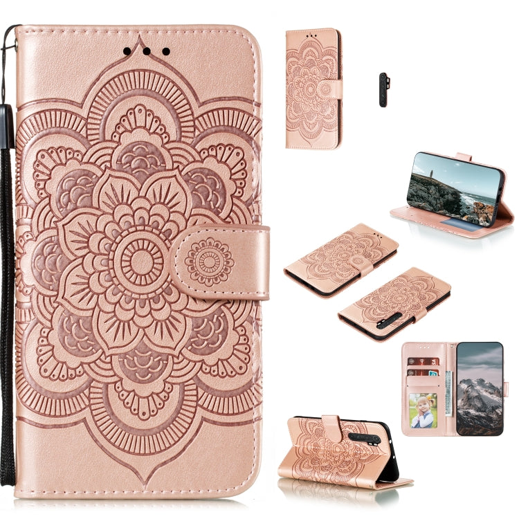 Mandala Embossing Pattern Horizontal Flip PU Leather Case with Holder & Card Slots & Walle & Lanyard, For Samsung Galaxy A01 Core, For Xiaomi Mi Note10 Lite, For Samsung Galaxy M31s