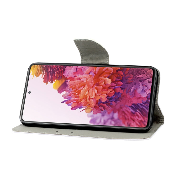 3D Colored Drawing Horizontal Flip PU Leather Case with Holder & Card Slots & Wallet