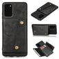 Double Buckle PU + TPU Shockproof Magnetic Protective Case with Card Slot & Holder, For Samsung Galaxy S20 FE