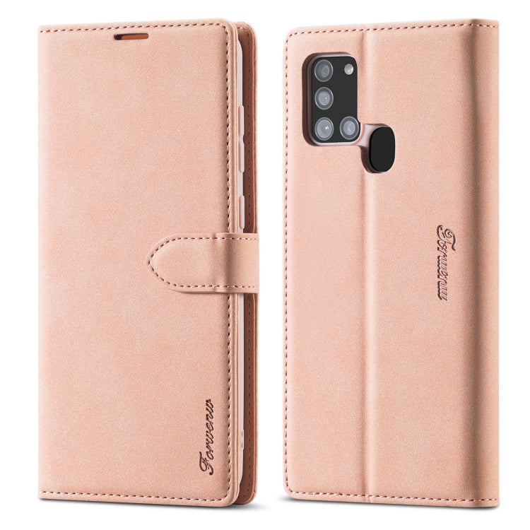 Forwenw F1 Series Matte Strong Magnetism Horizontal Flip Leather Case with Holder & Card Slots & Wallet & Photo Frame, For Samsung Galaxy A11, For Samsung Galaxy A21s, For Samsung Galaxy Note 9, For Samsung Galaxy Note 10, For Samsung Galaxy Note 10+��...