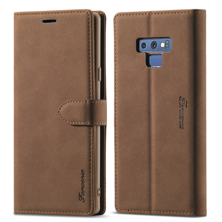 Forwenw F1 Series Matte Strong Magnetism Horizontal Flip Leather Case with Holder & Card Slots & Wallet & Photo Frame, For Samsung Galaxy A11, For Samsung Galaxy A21s, For Samsung Galaxy Note 9, For Samsung Galaxy Note 10, For Samsung Galaxy Note 10+��...