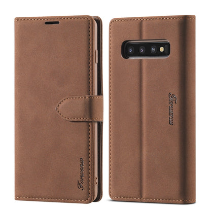 Forwenw F1 Series Matte Strong Magnetism Horizontal Flip Leather Case with Holder & Card Slots & Wallet & Photo Frame, For Samsung Galaxy A11, For Samsung Galaxy A21s, For Samsung Galaxy Note 9, For Samsung Galaxy Note 10, For Samsung Galaxy Note 10+��...