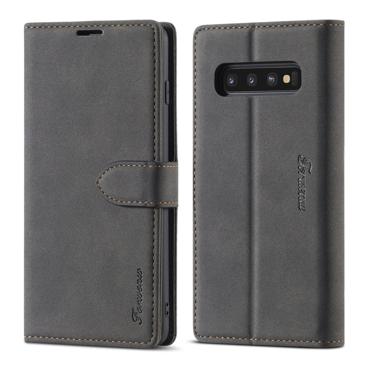 Forwenw F1 Series Matte Strong Magnetism Horizontal Flip Leather Case with Holder & Card Slots & Wallet & Photo Frame, For Samsung Galaxy A11, For Samsung Galaxy A21s, For Samsung Galaxy Note 9, For Samsung Galaxy Note 10, For Samsung Galaxy Note 10+��...