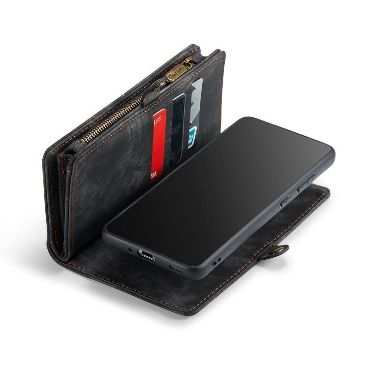CaseMe 008 Detachable Multifunctional Horizontal Flip Leather Case with Holder & Card Slot & Zipper Wallet & Photo Frame