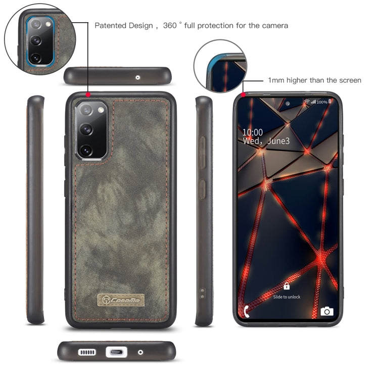 CaseMe 008 Detachable Multifunctional Horizontal Flip Leather Case with Holder & Card Slot & Zipper Wallet & Photo Frame
