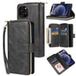 Zipper Wallet Bag Horizontal Flip PU Leather Case with Holder & 9 Card Slots & Wallet & Lanyard & Photo Frame, For iPhone 11, For iPhone 11 Pro, For iPhone 11 Pro Max, For iPhone SE 2022 / SE 2020 / 8 / 7, For iPhone 12 mini, For iPhone 12 / 12 Pro����...