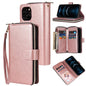 Zipper Wallet Bag Horizontal Flip PU Leather Case with Holder & 9 Card Slots & Wallet & Lanyard & Photo Frame, For iPhone 11, For iPhone 11 Pro, For iPhone 11 Pro Max, For iPhone SE 2022 / SE 2020 / 8 / 7, For iPhone 12 mini, For iPhone 12 / 12 Pro����...