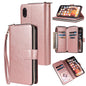 Zipper Wallet Bag Horizontal Flip PU Leather Case with Holder & 9 Card Slots & Wallet & Lanyard & Photo Frame, For iPhone 11, For iPhone 11 Pro, For iPhone 11 Pro Max, For iPhone SE 2022 / SE 2020 / 8 / 7, For iPhone 12 mini, For iPhone 12 / 12 Pro����...