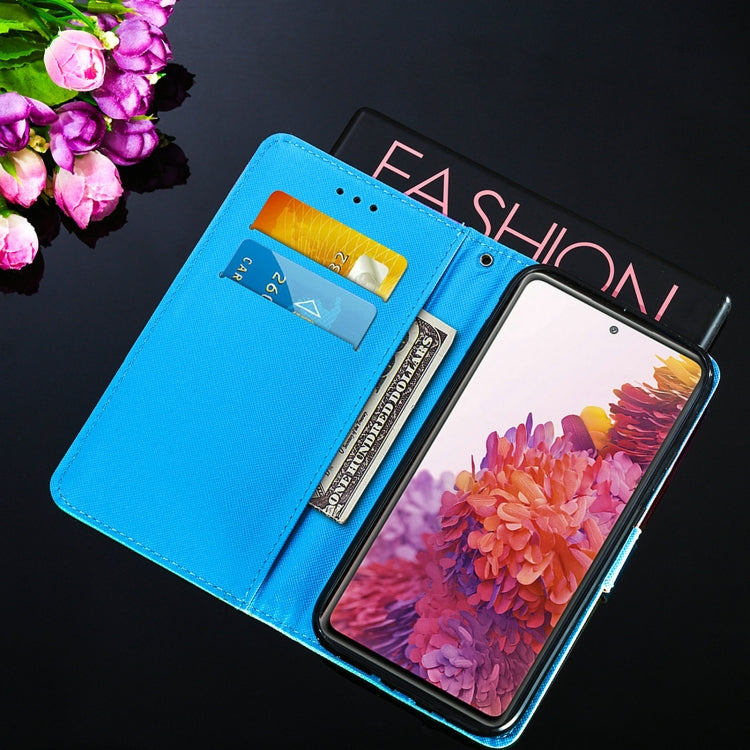 Colored Drawing Pattern Horizontal Flip Leather Case with Holder & Card Slot & Lanyard, For Samsung Galaxy S20 FE, For Samsung Galaxy S20 FE 5G