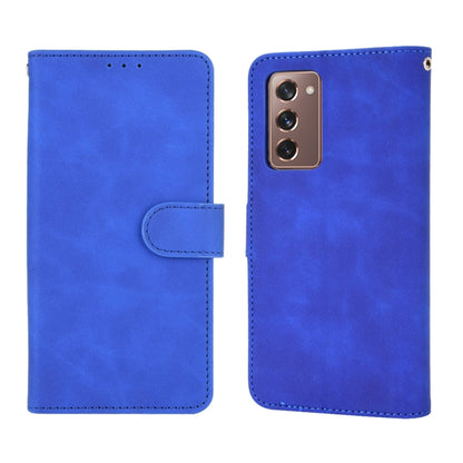 For Samsung Galaxy Z Fold2 5G Solid Color Skin Feel Magnetic Buckle Horizontal Flip Calf Texture PU Leather Case with Holder & Card Slots & Wallet, For Samsung Galaxy Z Fold2 5G