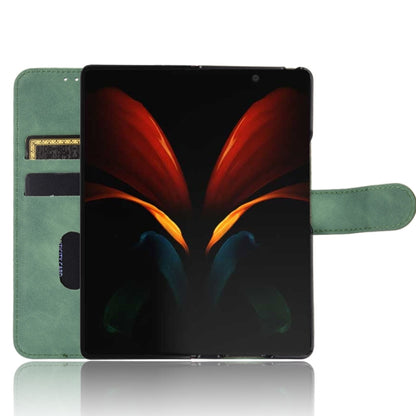 For Samsung Galaxy Z Fold2 5G Solid Color Skin Feel Magnetic Buckle Horizontal Flip Calf Texture PU Leather Case with Holder & Card Slots & Wallet, For Samsung Galaxy Z Fold2 5G
