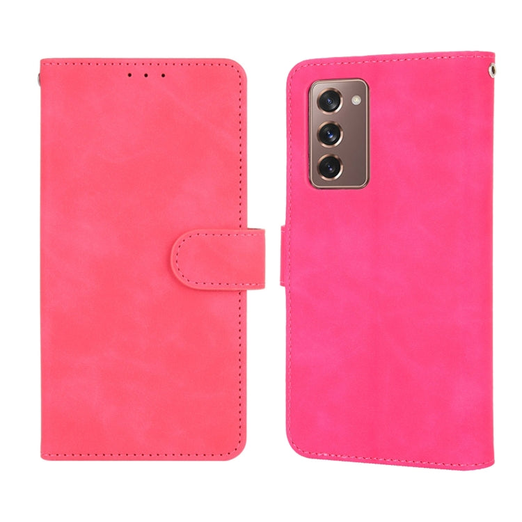 For Samsung Galaxy Z Fold2 5G Solid Color Skin Feel Magnetic Buckle Horizontal Flip Calf Texture PU Leather Case with Holder & Card Slots & Wallet, For Samsung Galaxy Z Fold2 5G