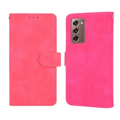 For Samsung Galaxy Z Fold2 5G Solid Color Skin Feel Magnetic Buckle Horizontal Flip Calf Texture PU Leather Case with Holder & Card Slots & Wallet, For Samsung Galaxy Z Fold2 5G