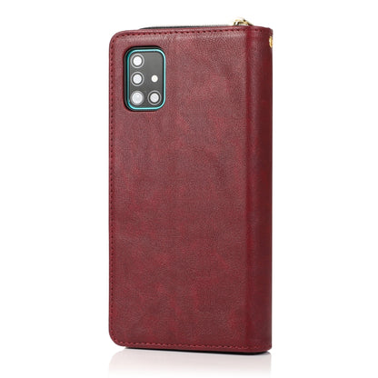 Zipper Wallet Bag Horizontal Flip PU Leather Case with Holder & 9 Card Slots & Wallet & Lanyard & Photo Frame, For Samsung Galaxy A51, For Samsung Galaxy A51 5G, For Samsung Galaxy A70, For Samsung Galaxy A71, For Samsung Galaxy A71 5G�����������������...