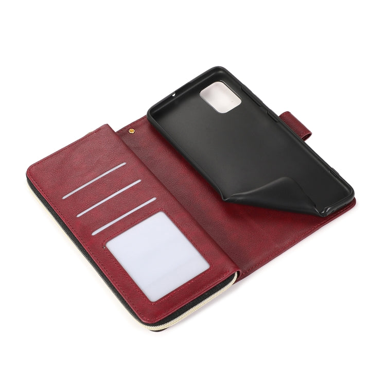Zipper Wallet Bag Horizontal Flip PU Leather Case with Holder & 9 Card Slots & Wallet & Lanyard & Photo Frame, For Samsung Galaxy A51, For Samsung Galaxy A51 5G, For Samsung Galaxy A70, For Samsung Galaxy A71, For Samsung Galaxy A71 5G�����������������...
