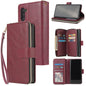Zipper Wallet Bag Horizontal Flip PU Leather Case with Holder & 9 Card Slots & Wallet & Lanyard & Photo Frame, For Samsung Galaxy A51, For Samsung Galaxy A51 5G, For Samsung Galaxy A70, For Samsung Galaxy A71, For Samsung Galaxy A71 5G�����������������...
