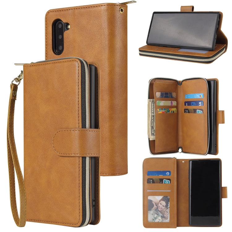 Zipper Wallet Bag Horizontal Flip PU Leather Case with Holder & 9 Card Slots & Wallet & Lanyard & Photo Frame, For Samsung Galaxy A51, For Samsung Galaxy A51 5G, For Samsung Galaxy A70, For Samsung Galaxy A71, For Samsung Galaxy A71 5G�����������������...