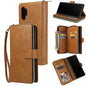 Zipper Wallet Bag Horizontal Flip PU Leather Case with Holder & 9 Card Slots & Wallet & Lanyard & Photo Frame, For Samsung Galaxy A51, For Samsung Galaxy A51 5G, For Samsung Galaxy A70, For Samsung Galaxy A71, For Samsung Galaxy A71 5G�����������������...