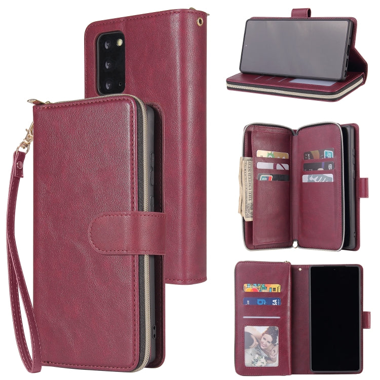 Zipper Wallet Bag Horizontal Flip PU Leather Case with Holder & 9 Card Slots & Wallet & Lanyard & Photo Frame, For Samsung Galaxy A51, For Samsung Galaxy A51 5G, For Samsung Galaxy A70, For Samsung Galaxy A71, For Samsung Galaxy A71 5G�����������������...