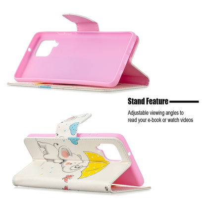 Colored Drawing Pattern Horizontal Flip Leather Case with Holder & Card Slots & Wallet, For Samsung Galaxy A42 5G