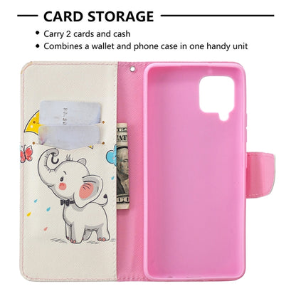 Colored Drawing Pattern Horizontal Flip Leather Case with Holder & Card Slots & Wallet, For Samsung Galaxy A42 5G