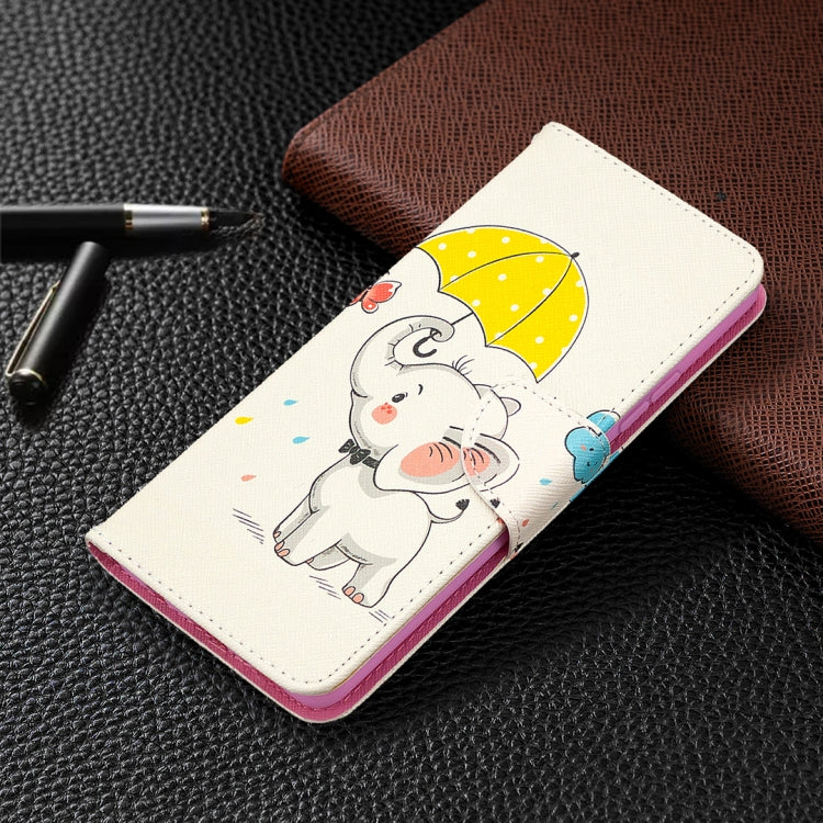 Colored Drawing Pattern Horizontal Flip Leather Case with Holder & Card Slots & Wallet, For Samsung Galaxy A42 5G