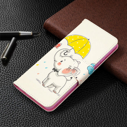 Colored Drawing Pattern Horizontal Flip Leather Case with Holder & Card Slots & Wallet, For Samsung Galaxy A42 5G