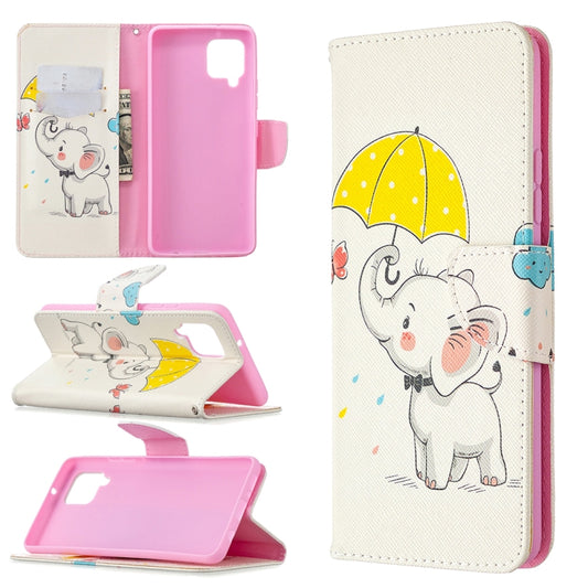 Colored Drawing Pattern Horizontal Flip Leather Case with Holder & Card Slots & Wallet, For Samsung Galaxy A42 5G