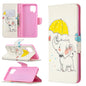 Colored Drawing Pattern Horizontal Flip Leather Case with Holder & Card Slots & Wallet, For Samsung Galaxy A42 5G