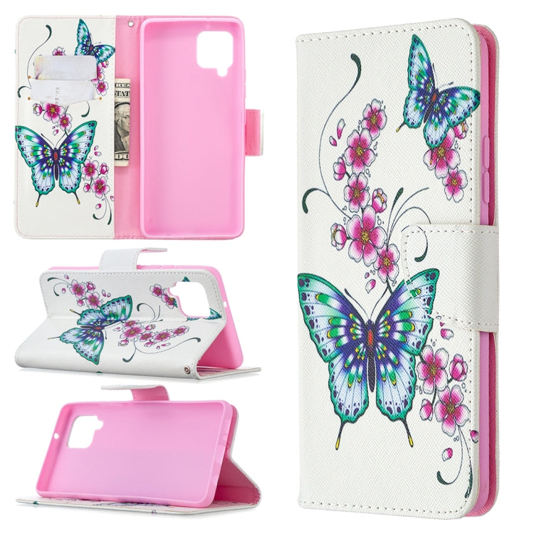 Colored Drawing Pattern Horizontal Flip Leather Case with Holder & Card Slots & Wallet, For Samsung Galaxy A42 5G