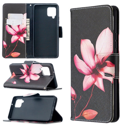 Colored Drawing Pattern Horizontal Flip Leather Case with Holder & Card Slots & Wallet, For Samsung Galaxy A42 5G