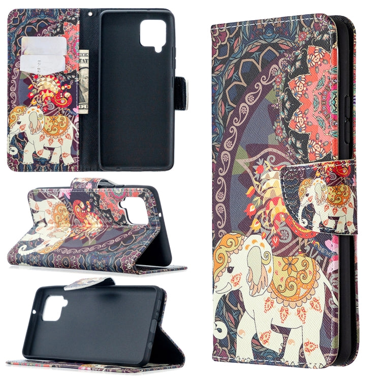 Colored Drawing Pattern Horizontal Flip Leather Case with Holder & Card Slots & Wallet, For Samsung Galaxy A42 5G