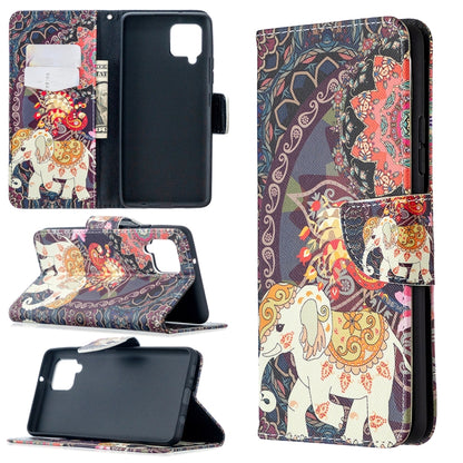 Colored Drawing Pattern Horizontal Flip Leather Case with Holder & Card Slots & Wallet, For Samsung Galaxy A42 5G
