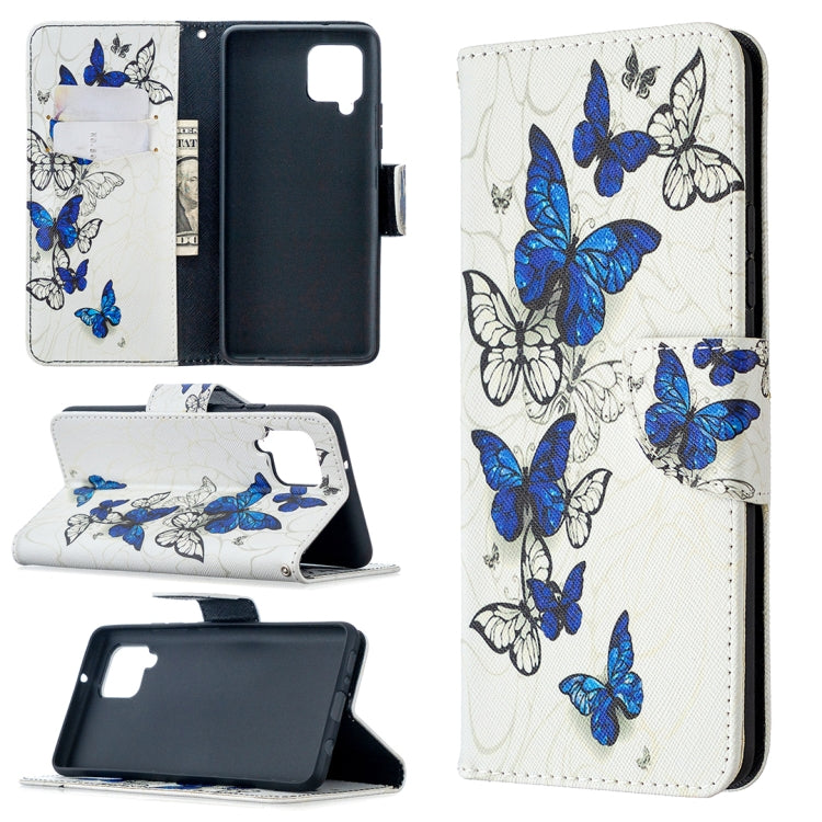 Colored Drawing Pattern Horizontal Flip Leather Case with Holder & Card Slots & Wallet, For Samsung Galaxy A42 5G